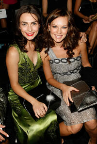 Inna Korobkina and Natasha Alam at the Lana Fuchs Spring 2009 fashion show during the Mercedes-Benz Fashion Week in California.