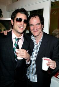 Johnny Knoxville and Quentin Tarantino at the IFC's 20th Annual IFP Independent Spirit Awards after party.