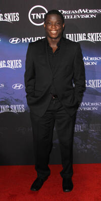 Mpho Koaho at the California premiere of "Falling Skies."
