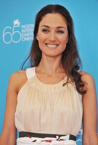Basak Koklukaya at the photocall of "Sut" during the 65th Venice Film Festival.