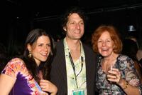 Katie Kreisler, director David Munro and Guest at the after party of the premiere of "Full Grown Men."