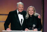Peter Graves and Barbara Bain at the 12th Annual Screen Actors Guild Awards.