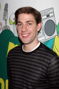 "License to Wed" star John Krasinski backstage during MTV's Total Request Live in N.Y.