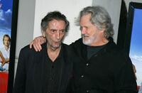 Kris Kristofferson and Harry Dean Stanton at the premiere of "The Wendell Baker Story".