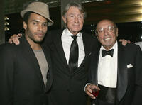 Lenny Kravitz, director Joel Schumacher and Ahmet Ertegun at the 80th birthday party for legendary musician Bobby Shortin New York.