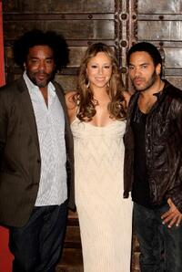 Director Lee Daniels, Mariah Carey and Lenny Kravitz at the photocall of "Precious" during the Cannes Film Festival 2009.