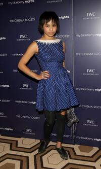 Zoe Kravitz at the screening of "My Blueberry Nights."