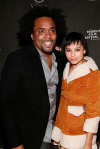 Producer Lee Daniels and Zoe Kravitz at the after party of "Tennessee" during the 2008 Tribeca Film Festival.