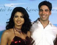 Priyanka Chopra and Akshay Kumar at the launch of the soundtrack of "Andaaz."