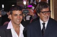 Akshay Kumar and Amitabh Bachchan at the European premiere of "Chandni Chowk To China."