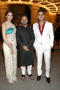 Deepika Padukone, director Nikhil Advani and Akshay Kumar at the special screening of "Chandni Chowk to China."