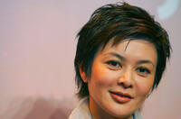 Rosamund Kwan at the news conference to promote "Hands in the Hair" in China.