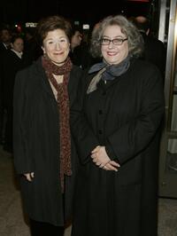 Lisa Kron and Jayne Houdyshell at the opening night of "What the Bleep!: Down the Rabbit Hole."