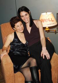 Lisa Kron and Leigh Silverman at the Broadway opening of "Well."