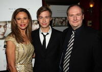 Lena Olin, David Kross and Henning Molfenter at the premiere of "The Reader."