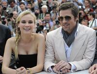 Diane Kruger and Brad Pitt at the photocall of "Inglourious Basterds" during the 62nd Cannes Film Festival.