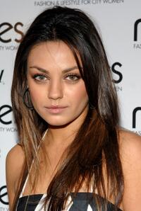 Mila Kunis at the New York Moves Art and Design Issue launch party.