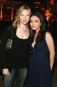 Laura Prepon and Mila Kunis at the Fox Television "That 70s Show" wrap party.