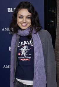 Mila Kunis at the Amercian Eagle Outfitters flagship store opening charity event.