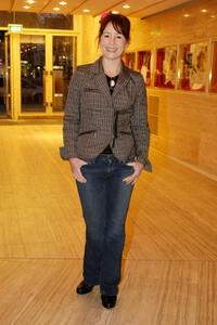 Ulrike Krumbiegel at the Germany premiere of "Die Woelfe."