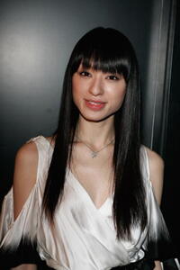 Chiaki Kuriyama at the "Writing Time" Robert Wilson's watch launch gala.