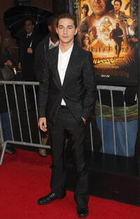 Shia LaBeouf at the N.Y. premiere of "Indiana Jones and the Kingdom of the Crystal Skull."