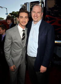 Shia LaBeouf and Rob Moore at the premiere of "Transformers: Revenge Of The Fallen." 