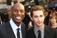 Tyrese Gibson and Shia LaBeouf at the UK premiere of "Transformers: Revenge Of The Fallen."