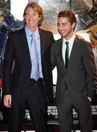 Michael Bay and Shia LaBeouf at the Japan premiere of "Transformers: Revenge of the Fallen."
