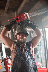 Tyler Labine in "Tucker & Dale vs. Evil."