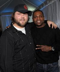 Tyler Labine and Mekhi Phifer at the Fox Winter 2010 All-Star party.