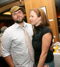 Tyler Labine and Carrie Ruzchiensky at the after party of the screening of "Flyboys."