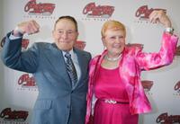 Jack La Lanne and wife Elaine at the Petersen Automotive Museum's 2005 Cars and Stars Gala.