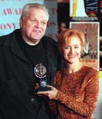 Swoosie Kurtz and Brian Dennehy at the news conference in New York.