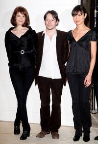 Gemma Arterton, Mathieu Amalric and Olga Kurylenko at the photocall of "Quantum of Solace."