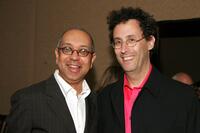 Director George C.Wolfe and Tony Kushner at the New Dramatists 56th Annual Benefit luncheon.