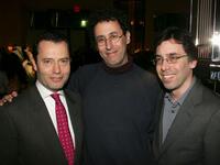 Colin Calendar, Tony Kushner and Mark Harris at the after party of the premiere of "Lackawanna Blues."