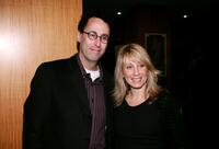 Tony Kushner and Stacey Snider at the private screening of "Munich."