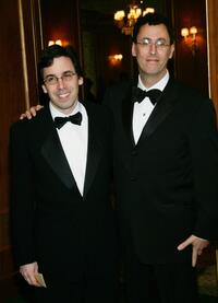 Mark Harris and Tony Kushner at the 57th Annual Writers Guild Awards.