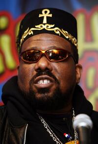 Afrika Bambaataa at the press conference to announce the launch of The Smithsonian's "Hip-Hop Won't Stop: The Beat."
