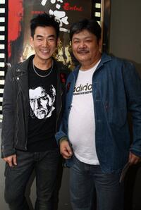 Richie Ren and Lam Suet at the premiere of "Exiled."