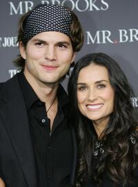 Ashton Kutcher and Demi Moore at the premiere of "Mr. Brooks."