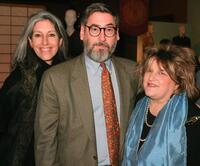 Deborah Nadoolman Landis, John Landis and Julie Weiss at the "Art of Motion Picture Costume Design" exhibition.