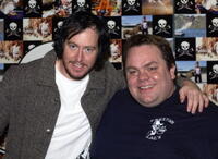Ehren McGhehey and Preston Lacy at the UK premiere of "Jackass Number Two."