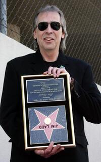 Jim Ladd at the Hollywood Walk of Fame.