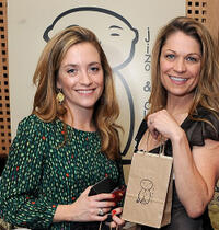 Jenna Lamia and Dendrie Taylor at the 2011 DPA Golden Globes Gift Suite in California.