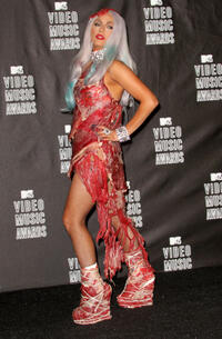 Lady Gaga at the 2010 MTV Video Music Awards in California.
