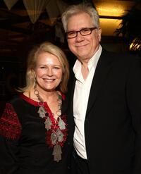 Candice Bergen and John Larroquette at the "Boston Legal" series wrap party.
