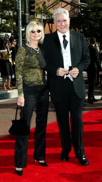 John Larroquette and his wife Elizabeth at the 2002 Creative Arts Emmy Awards.