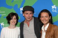 Pilar Lopez de Ayala, director Jose Luis Guerin and Xavier Lafitte at the photocall of "Tim En La Ciudad De Sylvia" during the 64th Venice Film Festival.